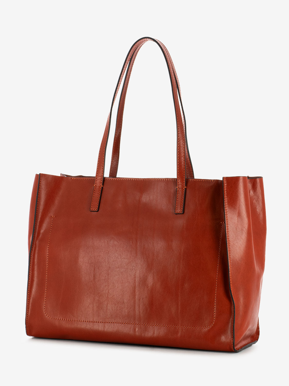 Shopper Mirra arancio bruciato