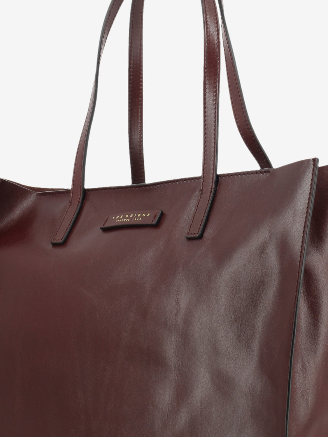 Shopper Mirra barolo / oro