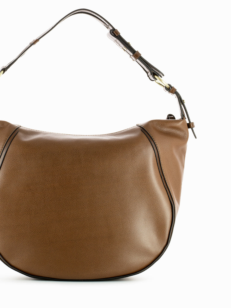 THE BRIDGE - Shoulder bag Hobo Domitilla marrone / oro