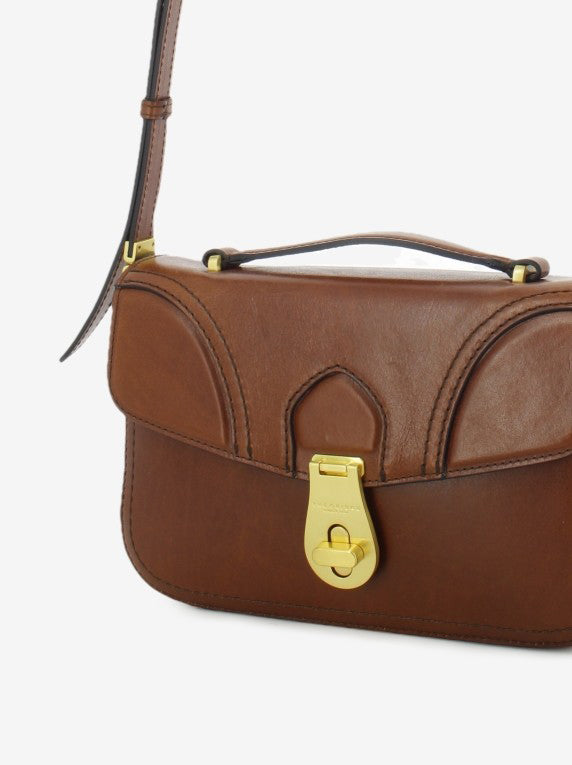 Mia brown / gold top handle