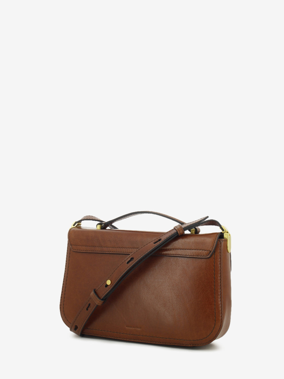 Mia brown / gold top handle