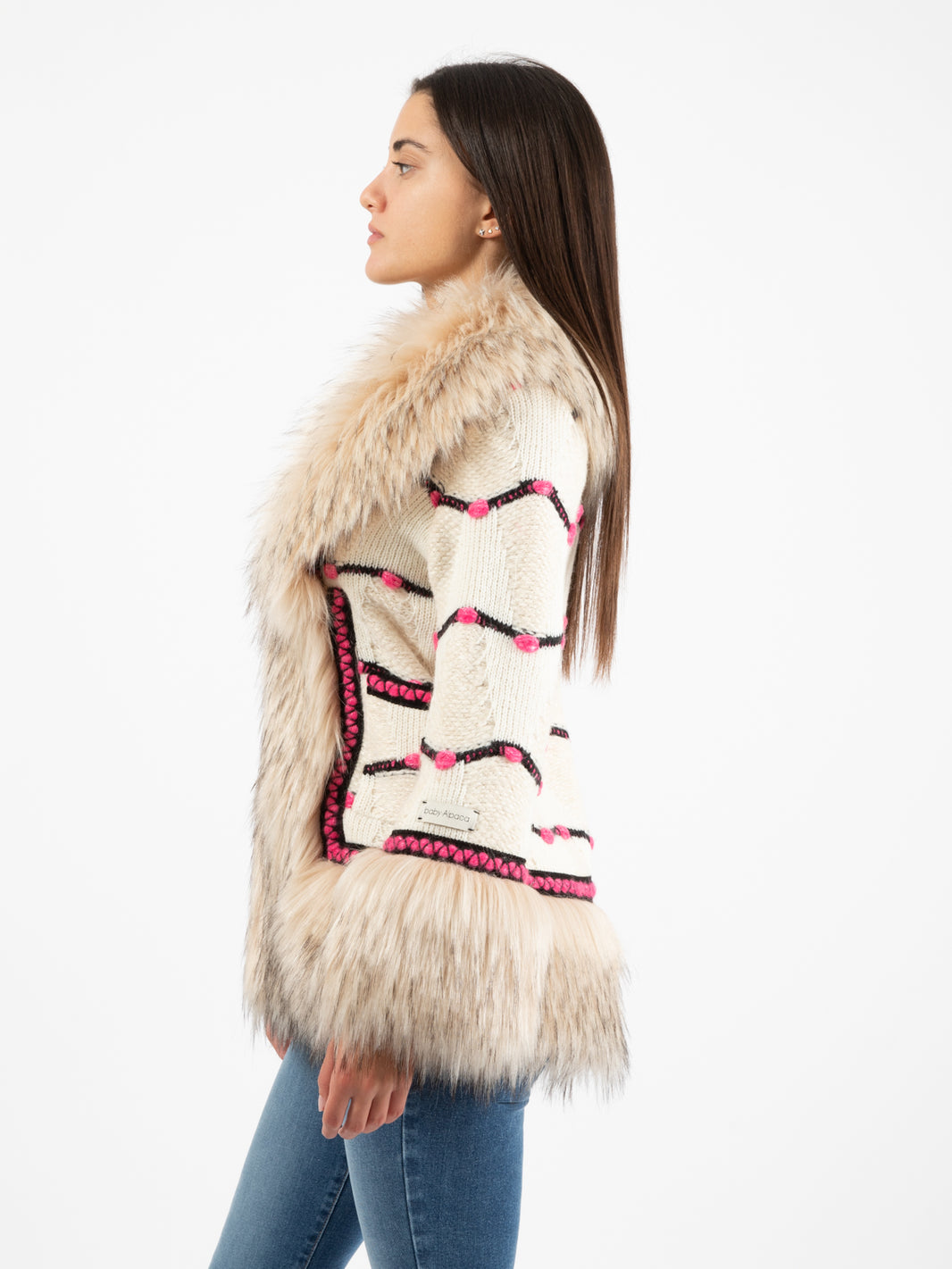 Cappotto corto Pascal in alpaca e lana crudo