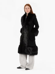 THE EXTREME COLLECTION - Cappotto Lorenza in alpaca black