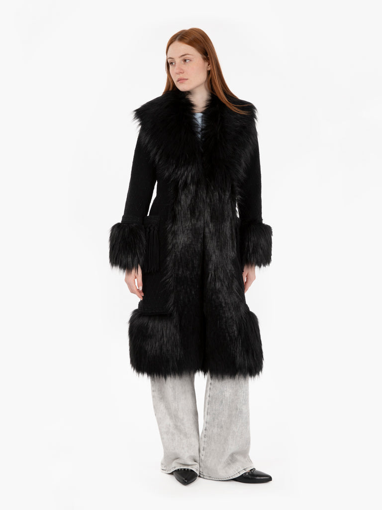 THE EXTREME COLLECTION - Cappotto Lorenza in alpaca black