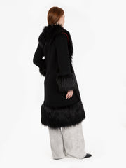 THE EXTREME COLLECTION - Cappotto Lorenza in alpaca black