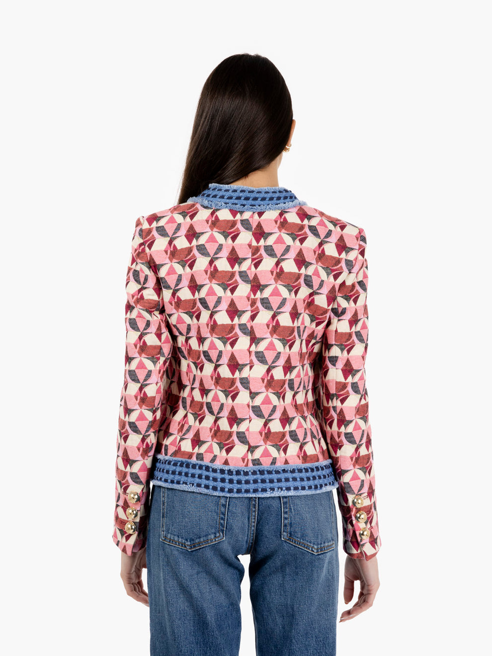 Giacca chanel Harlequin jacquard multicolor