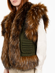 THE EXTREME COLLECTION - Gilet Alexandre in alpaca e merina verde