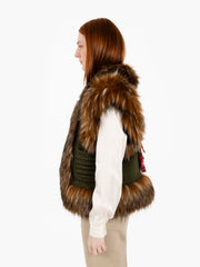 THE EXTREME COLLECTION - Gilet Alexandre in alpaca e merina verde