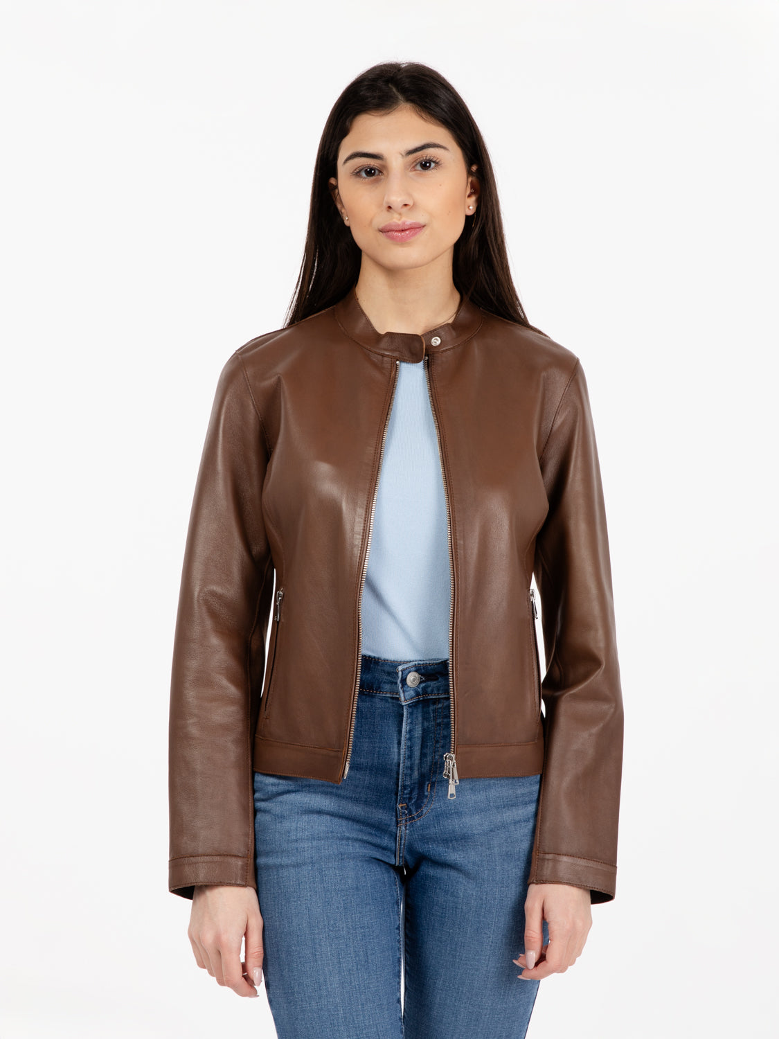 Giacca biker Tarifa macadamia