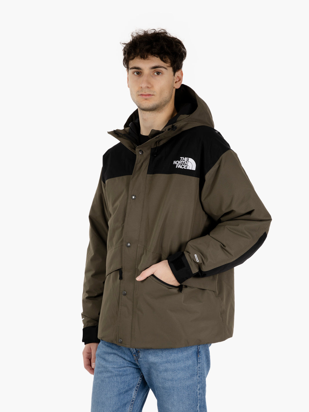 Mountain down jacket green / brown