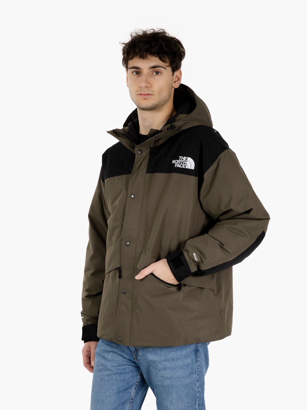 Mountain down jacket green / brown