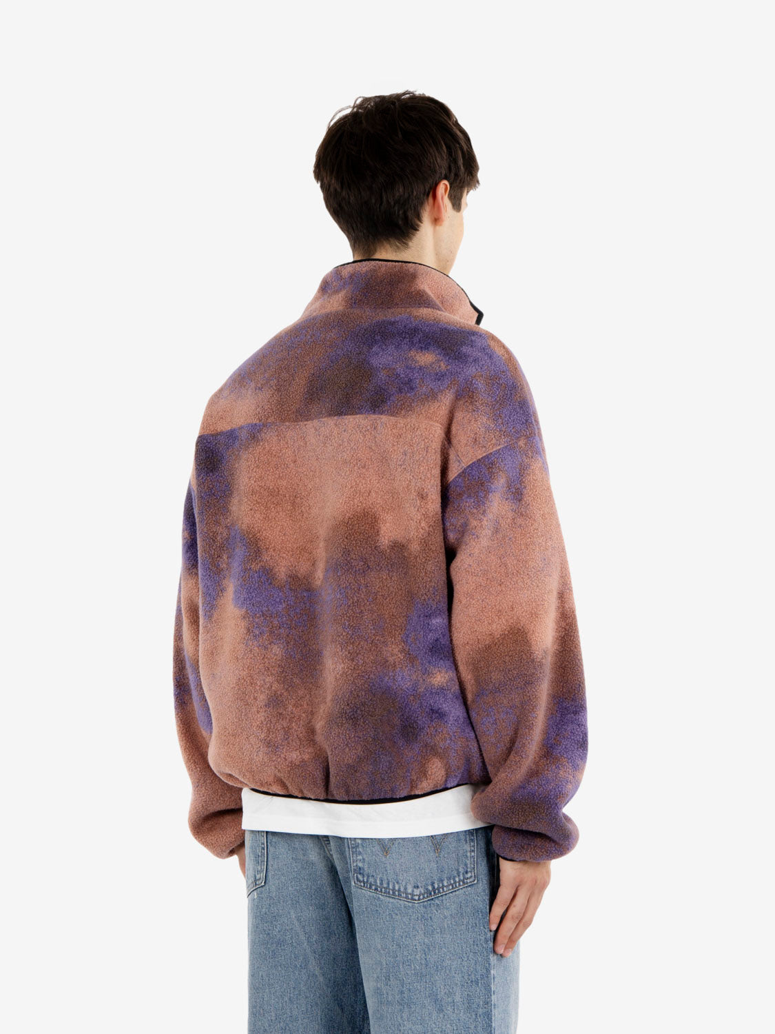 Pile con mezza cerniera TNF™ Red Box Printed Grounded Plum