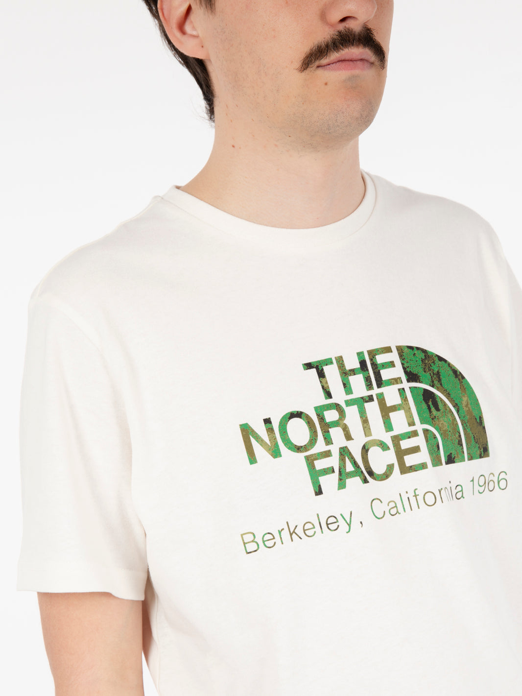 Berkeley California t-shirt s/s scrap white dune