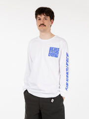 THE NORTH FACE - T-shirt l/s Mountain play tnf white