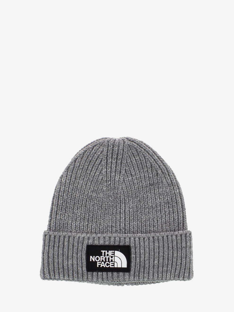 TNF Logo Box Cuff Beanie TNF medium grey heather
