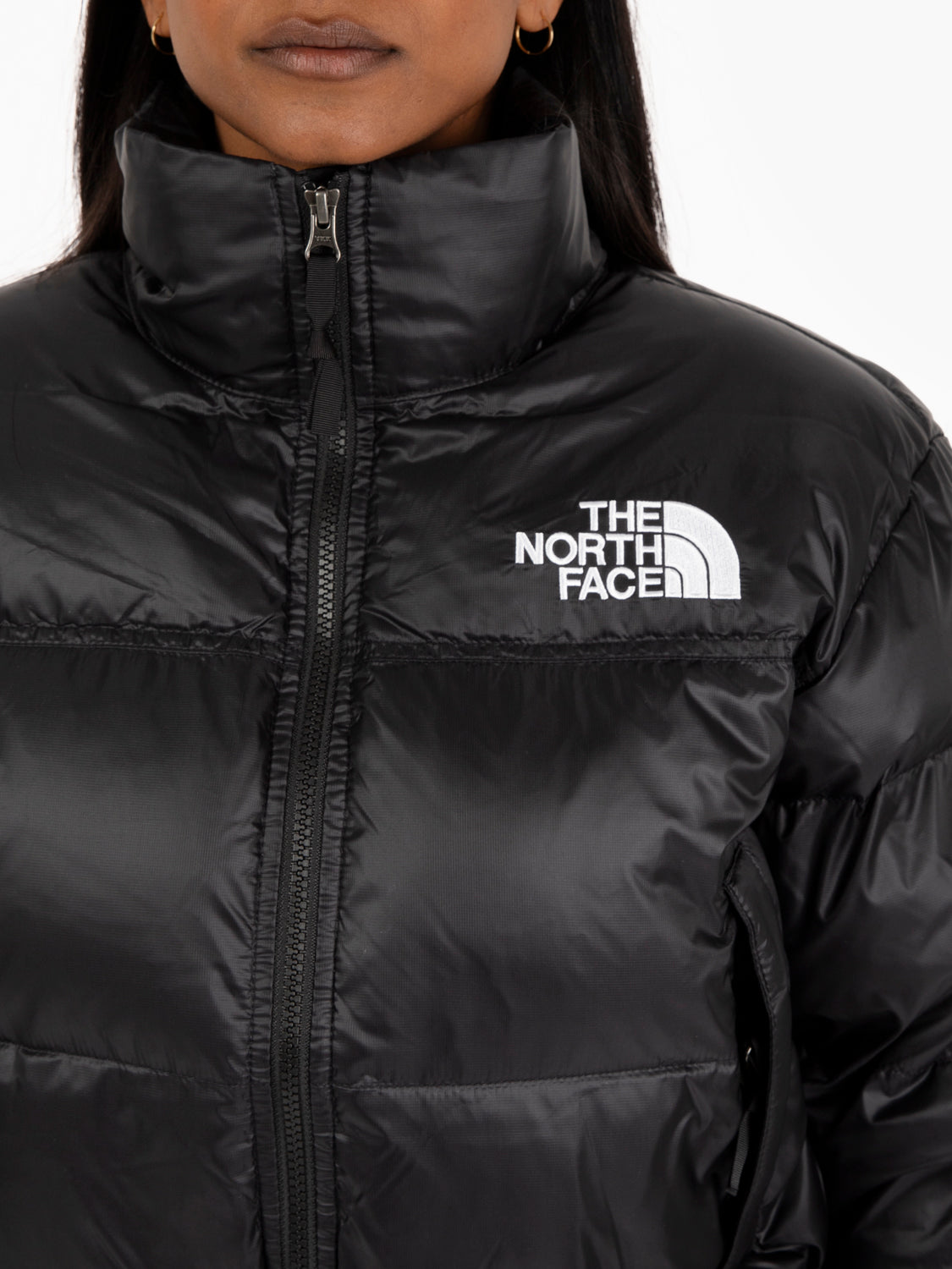 W Nuptse short jacket TNF black