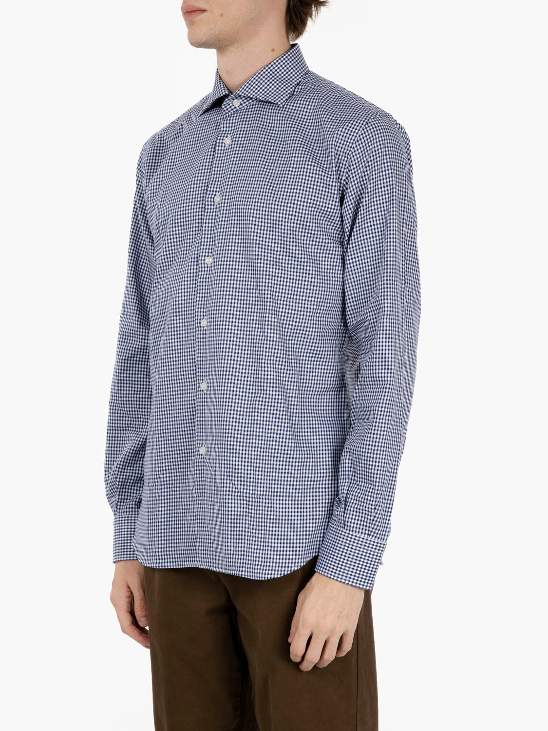 Camicia a quadretti bianco / blu