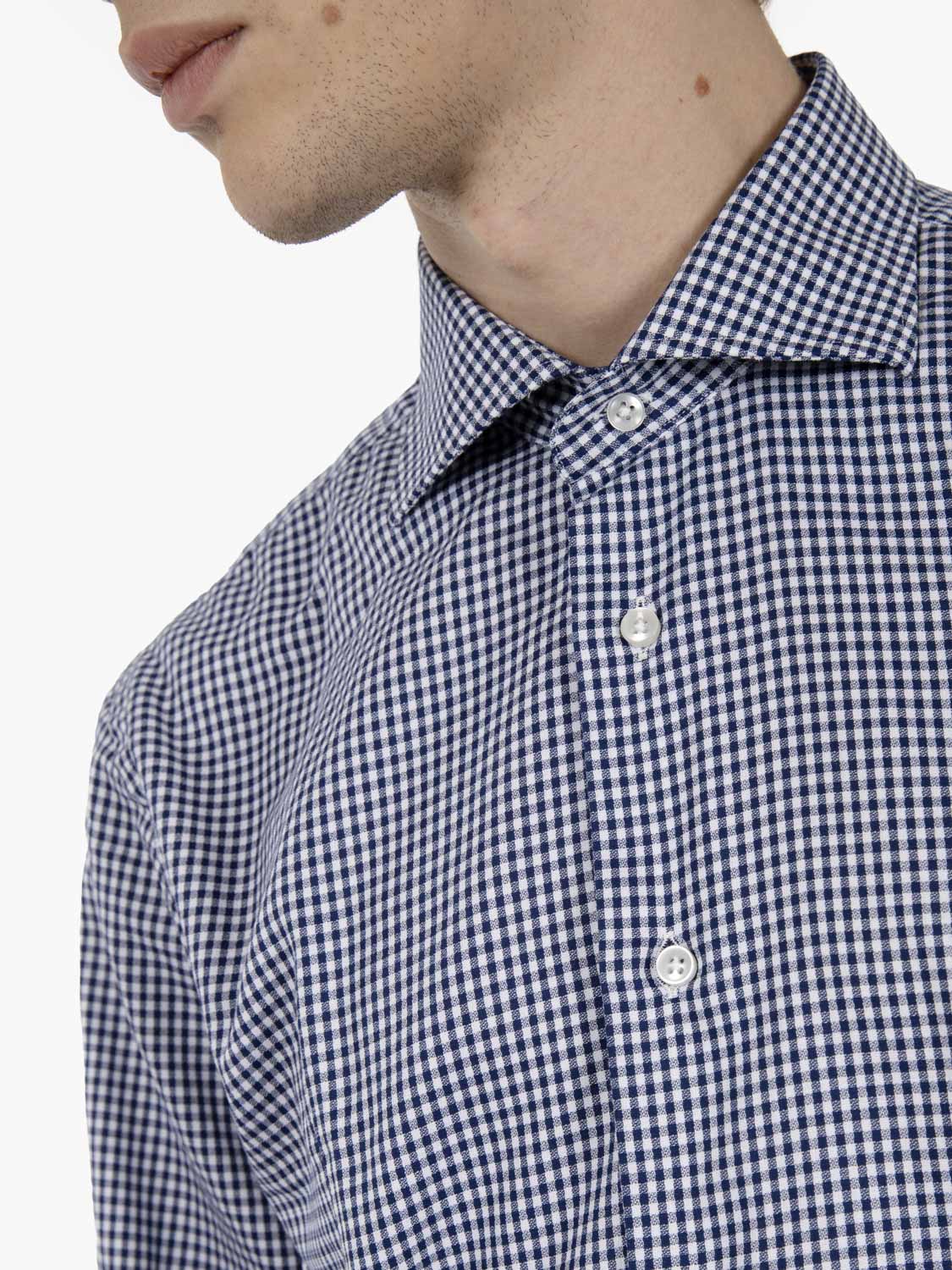 Camicia a quadretti bianco / blu