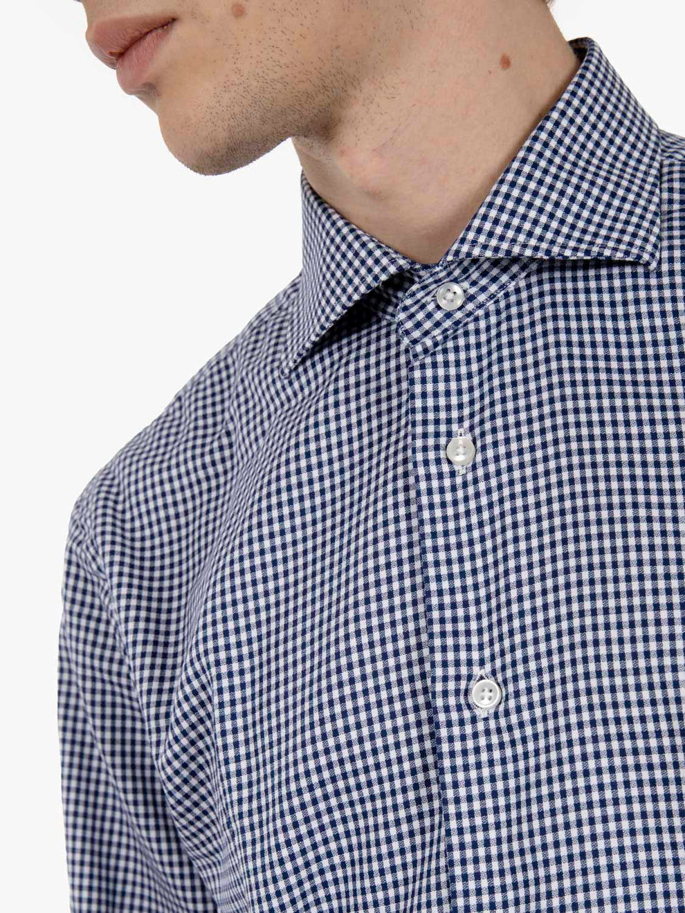 Camicia a quadretti bianco / blu