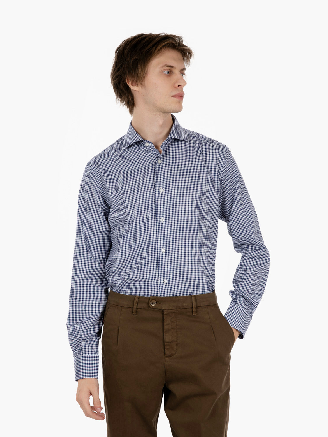 Camicia a quadretti bianco / blu