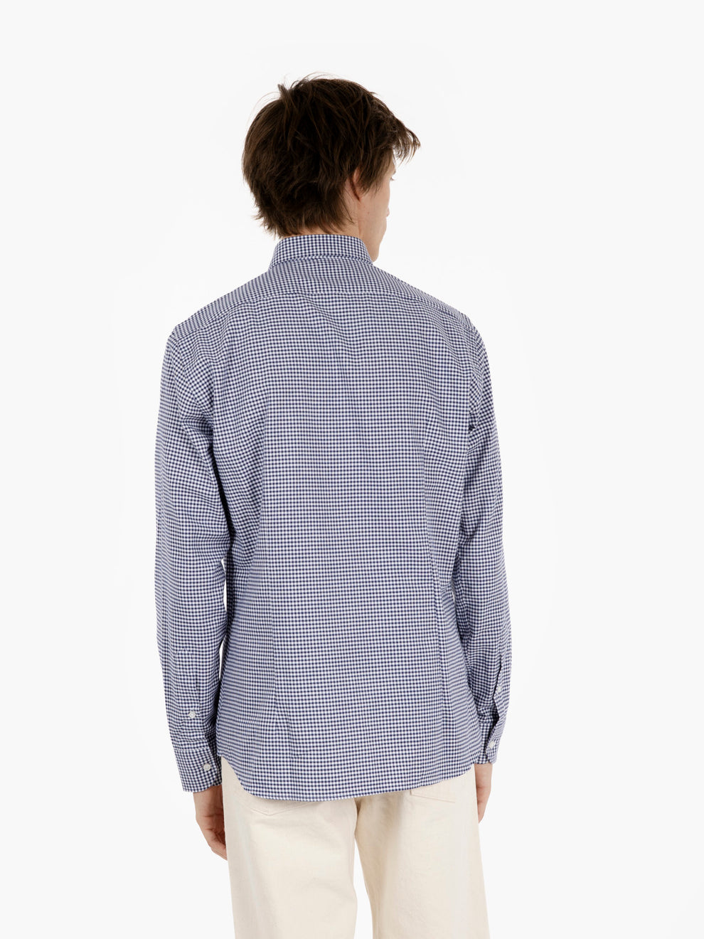 Camicia a quadretti blu / bianco
