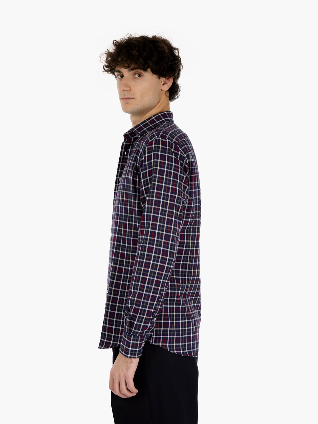 Red/Blue Plaid Flannel Shirt