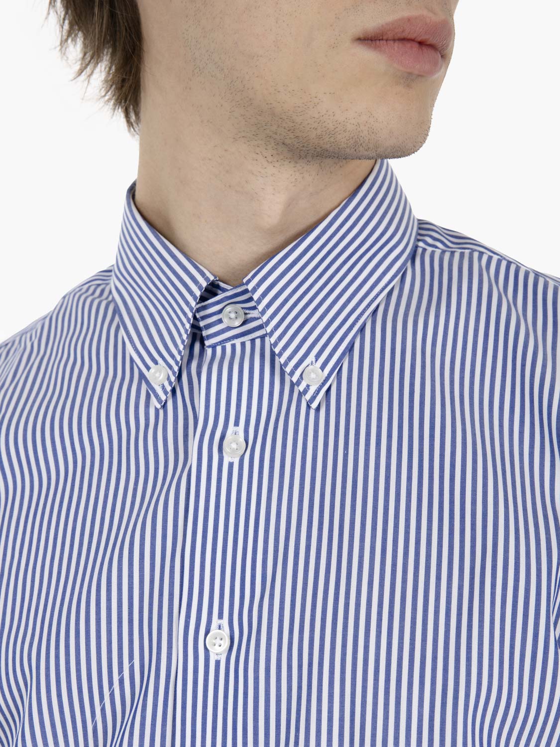 Camicia a righe bianco / blu