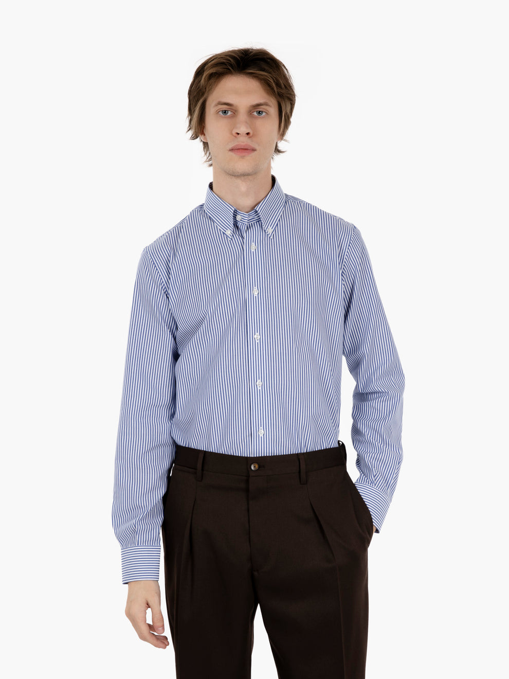 Camicia a righe bianco / blu