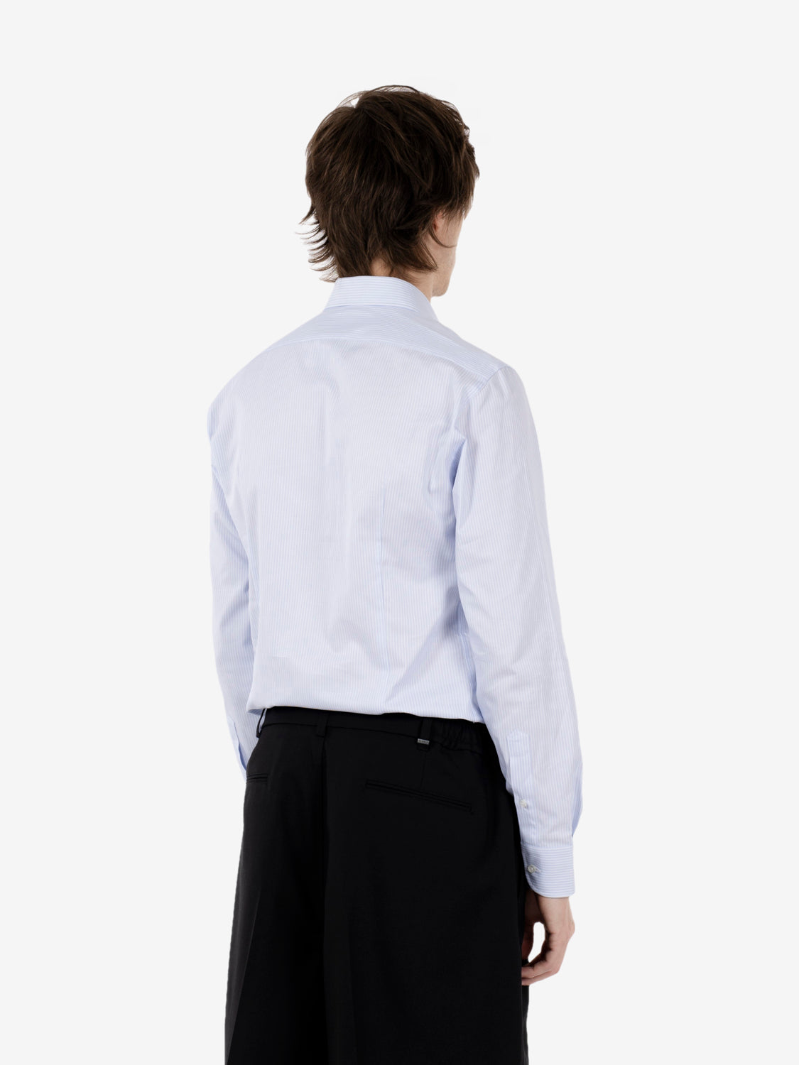 Blue striped cotton shirt