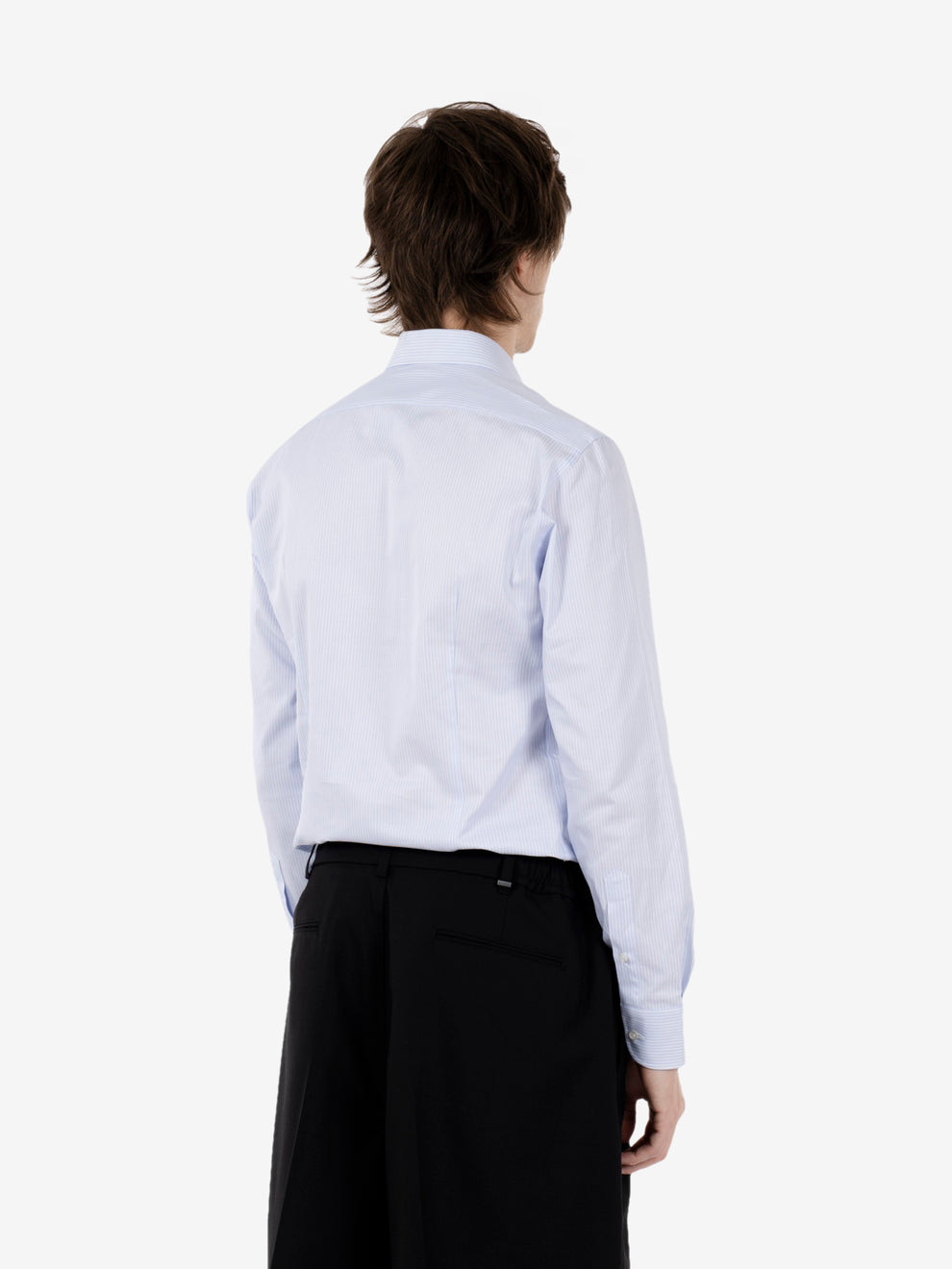 Blue striped cotton shirt