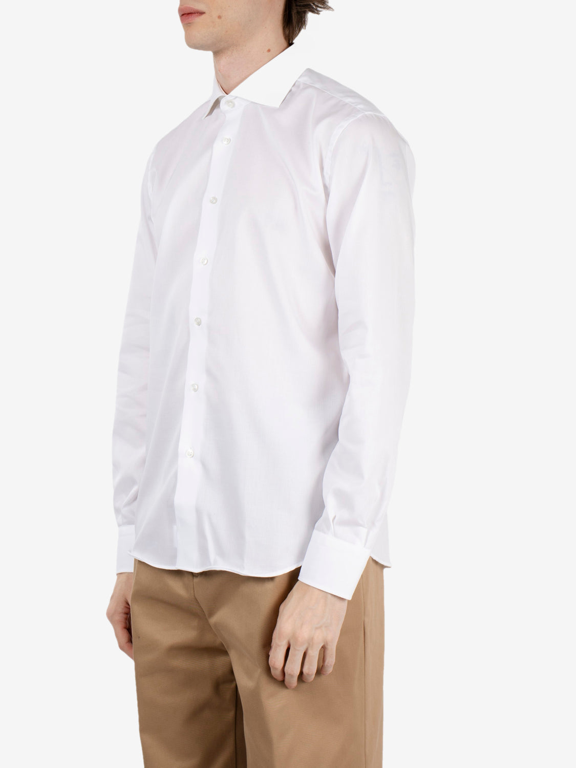 Camicia collo francese bianco