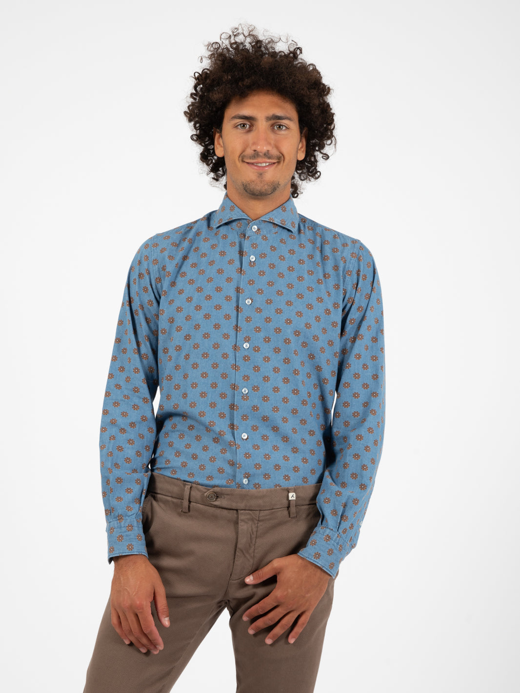 Camicia denim fantasia medio