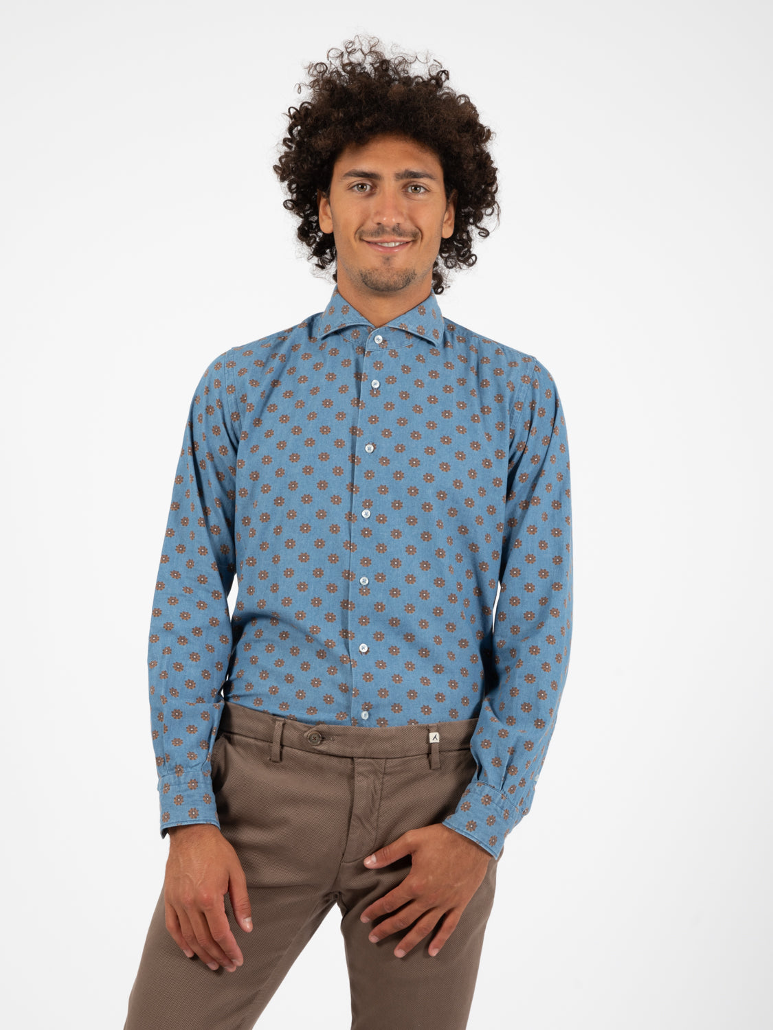 Camicia denim fantasia medio