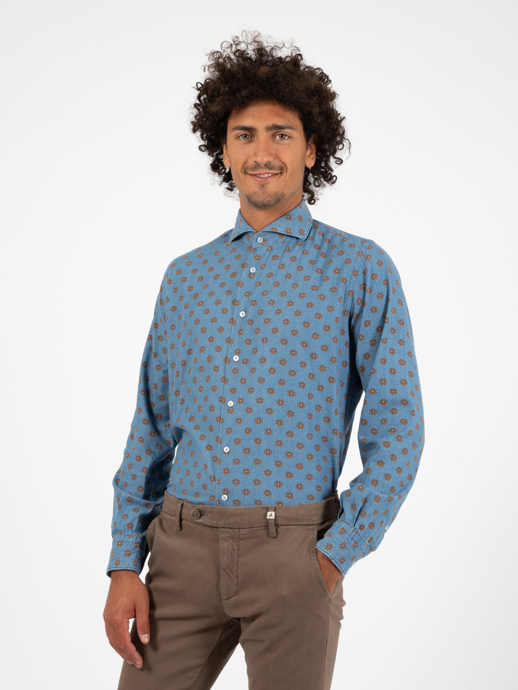 Camicia denim fantasia medio