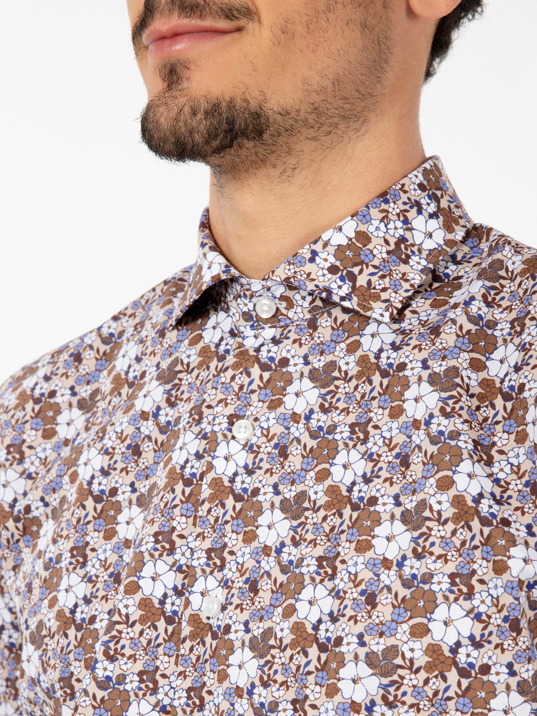 Multicolor floral patterned shirt