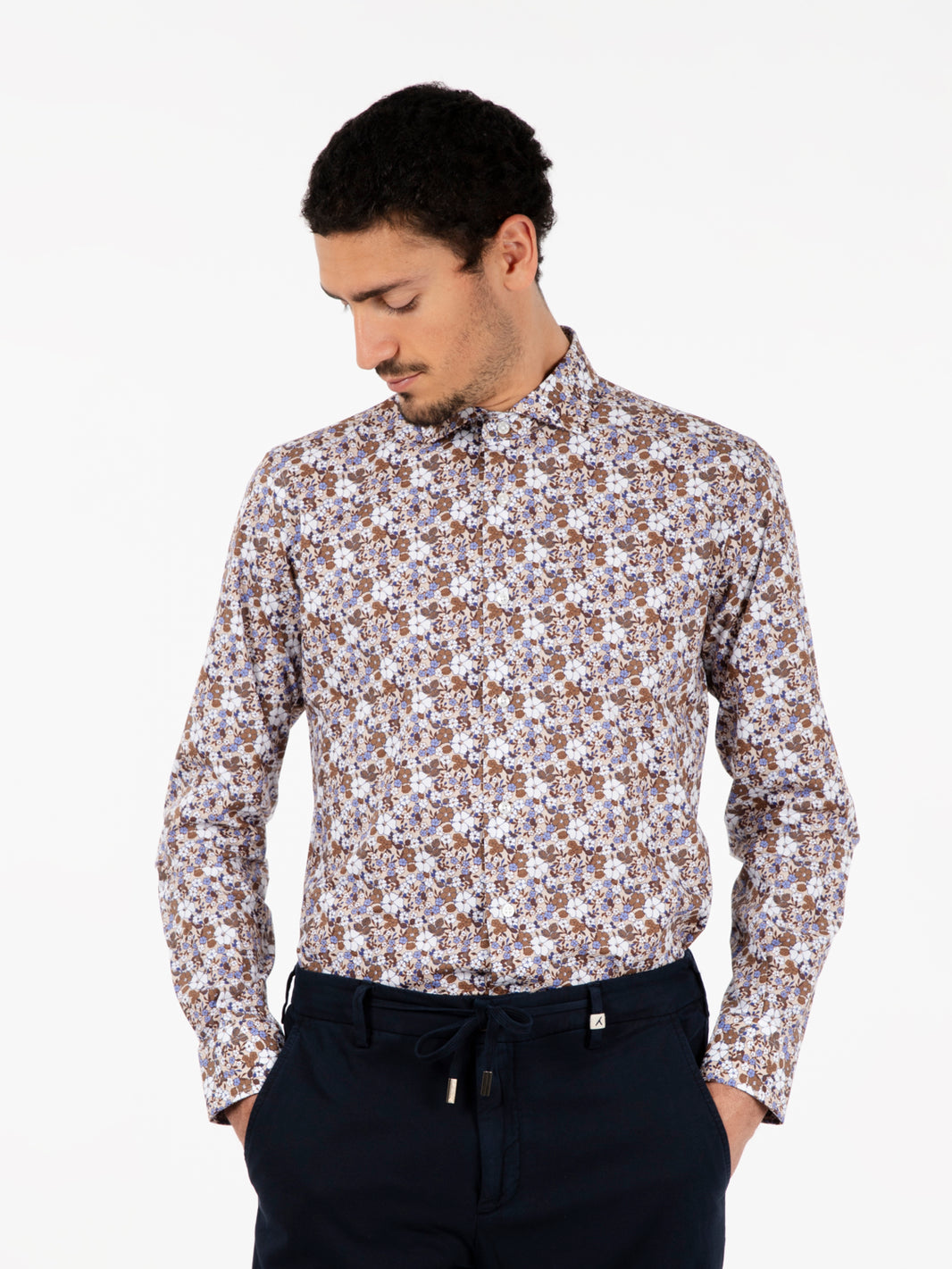 Multicolor floral patterned shirt