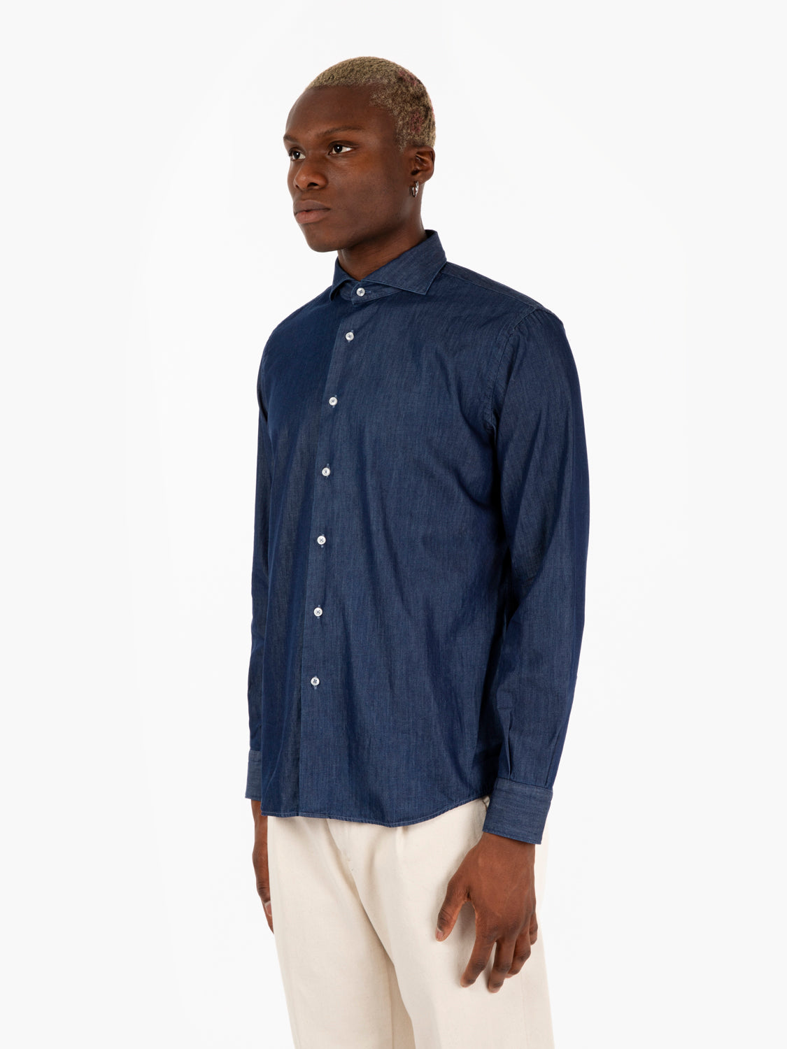 Camicia in denim scuro