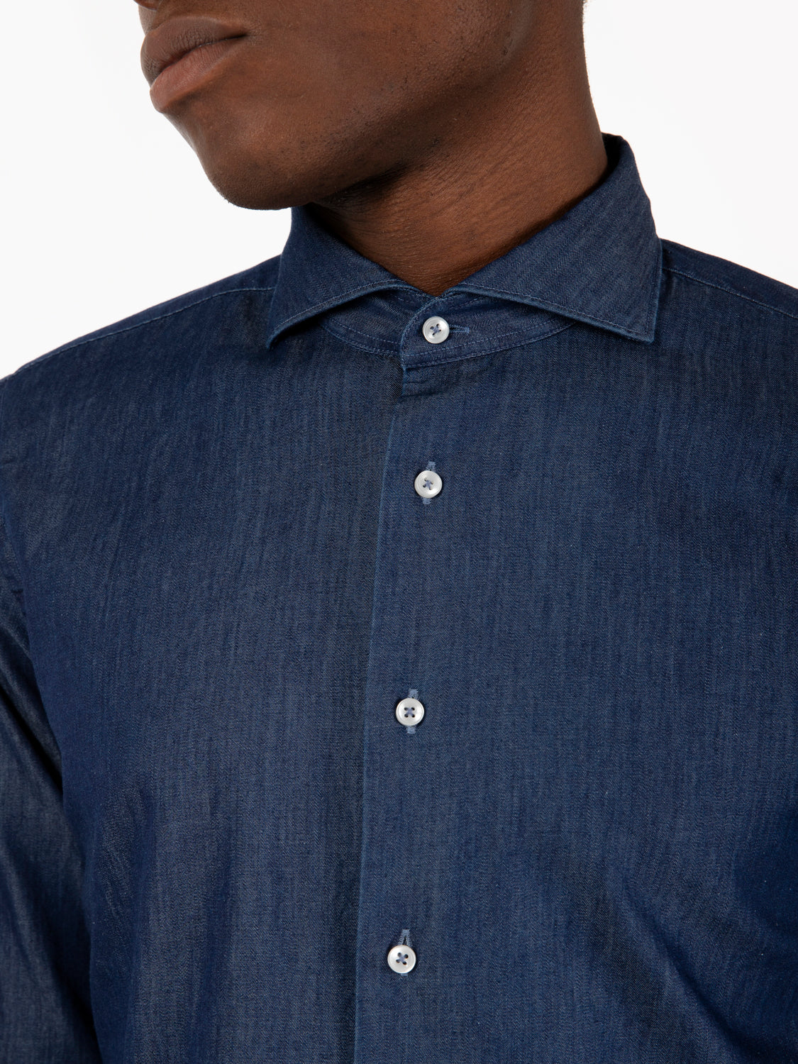 Camicia in denim scuro