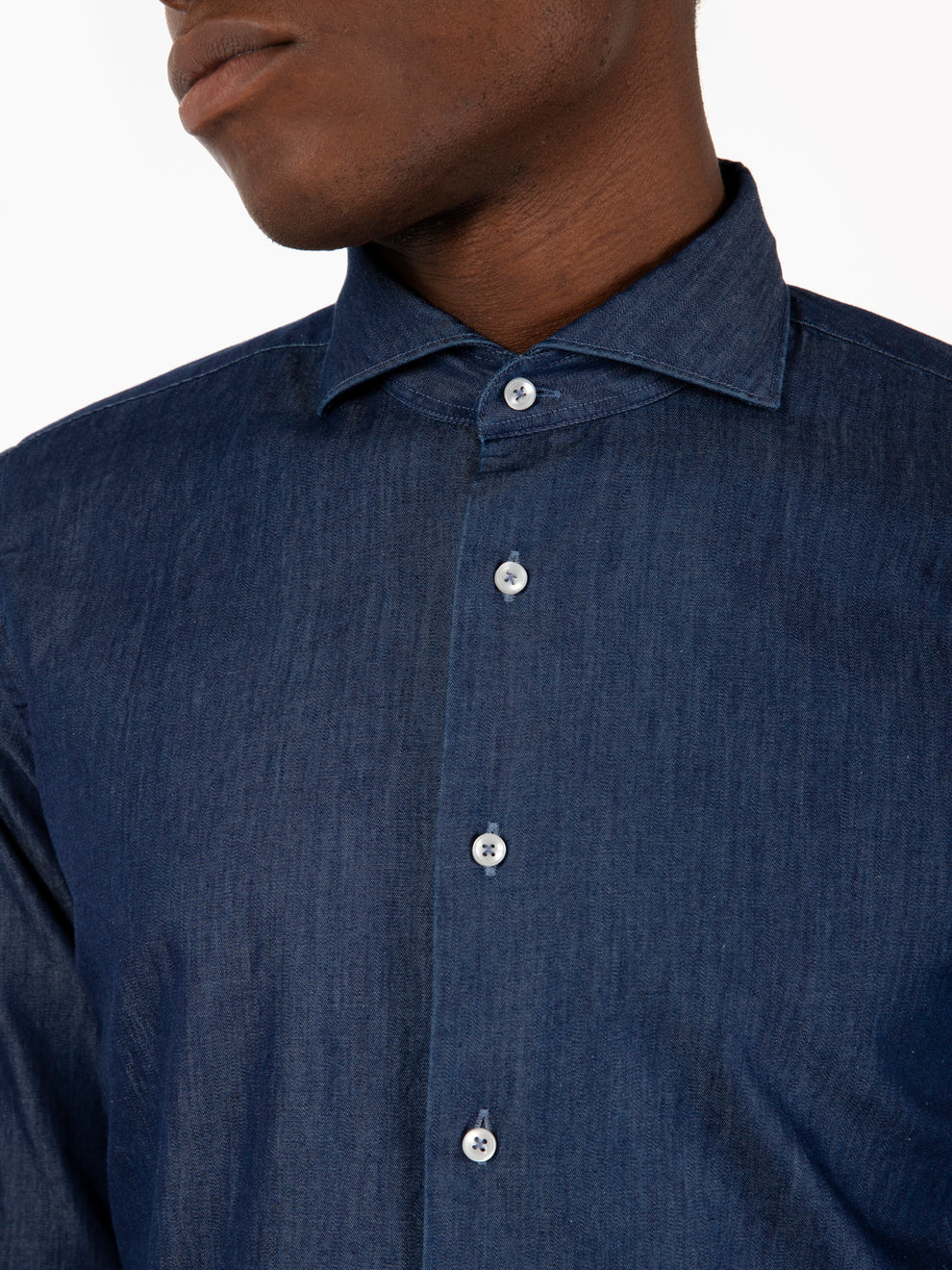 Camicia in denim scuro