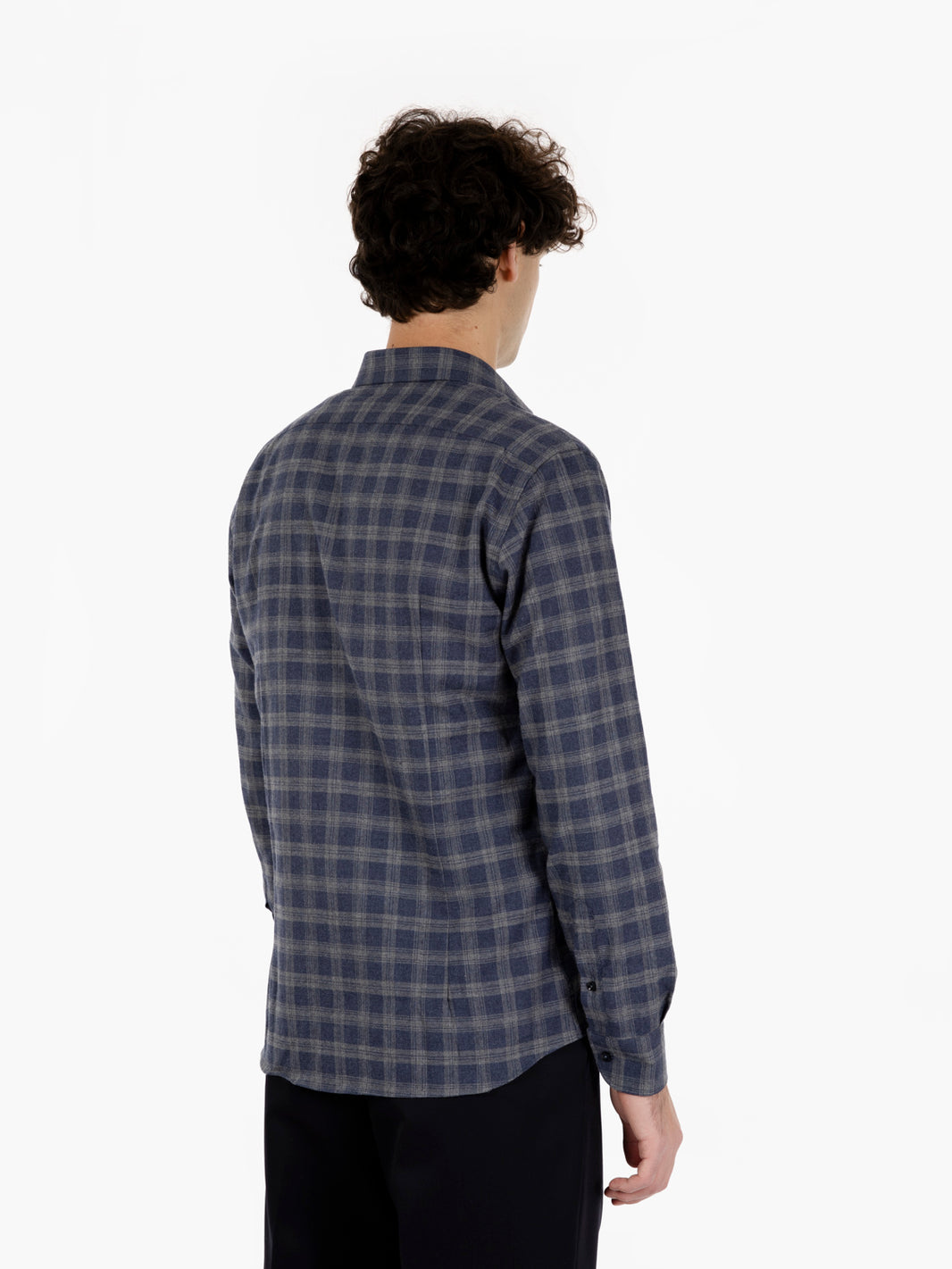 Gray/Blue Flannel Shirt