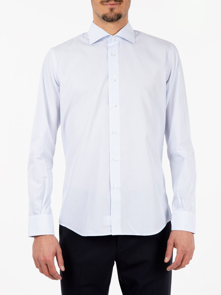 THE SARTORIALIST - Camicia Microriga Bianco / Azzurro