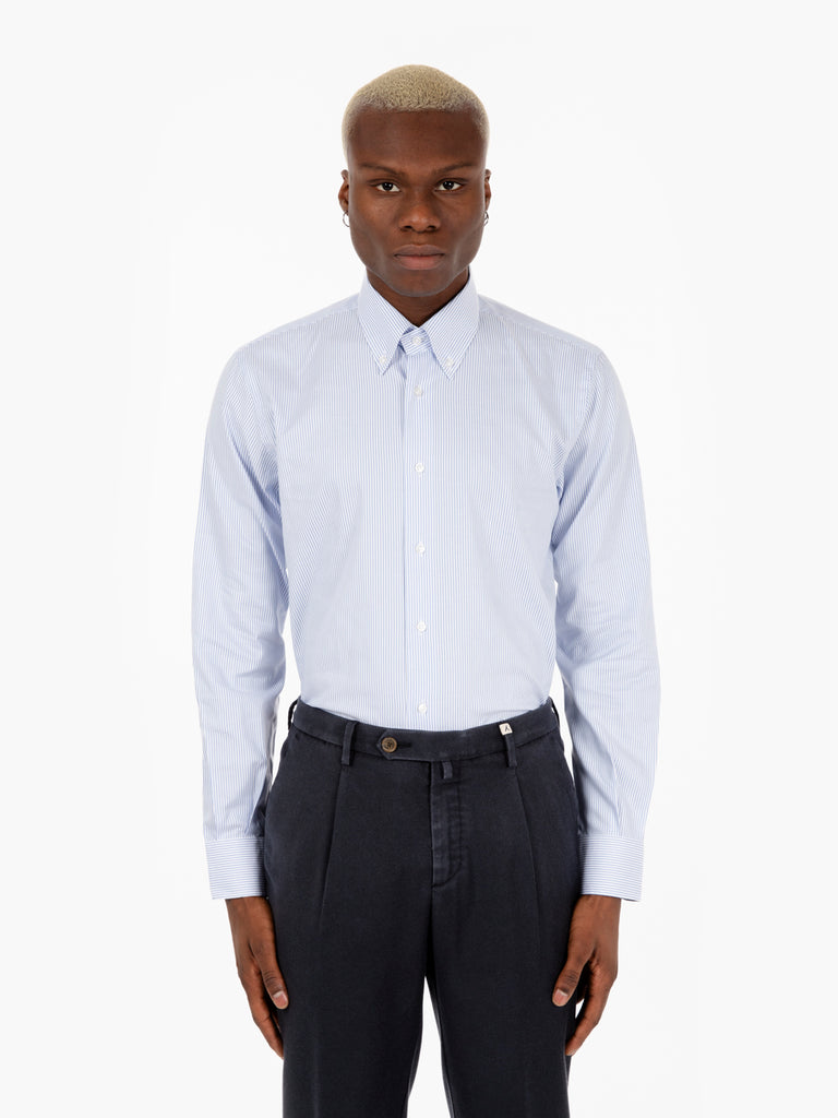 THE SARTORIALIST - Camicia Oxford a righe bianche / azzurre