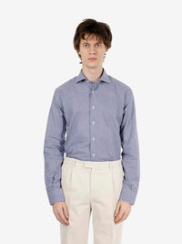 Camicia check bianco / blu