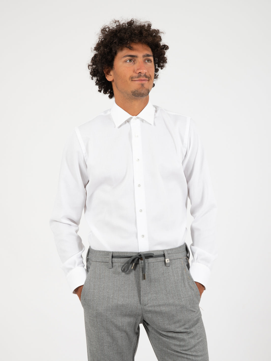 Camicia piquet bianco