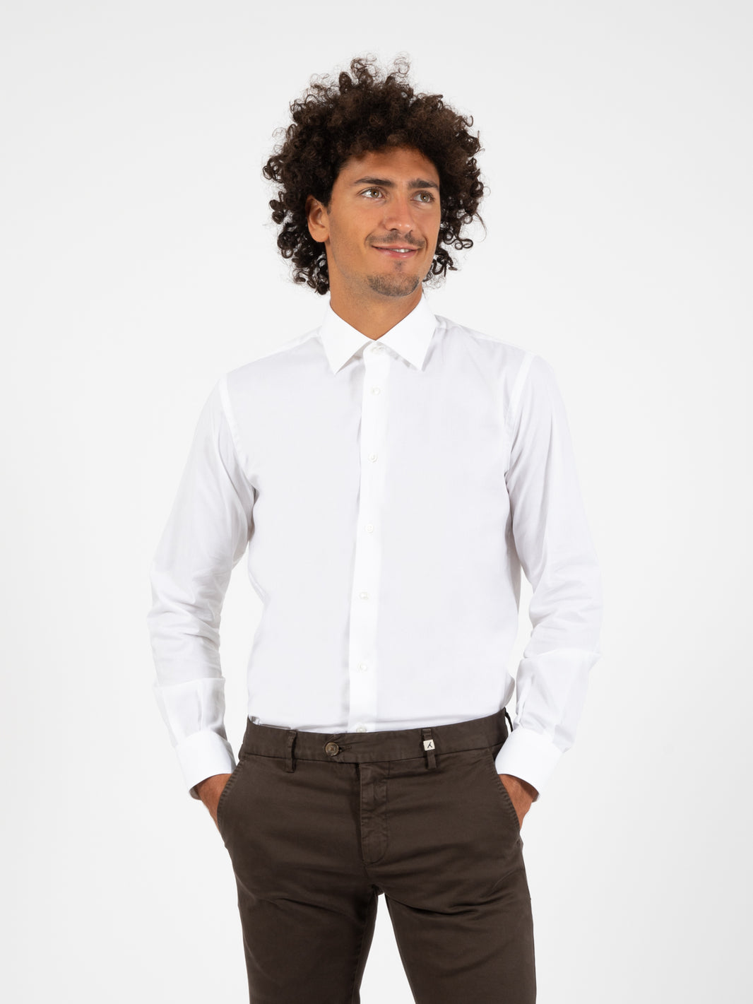 Camicia popeline bianco