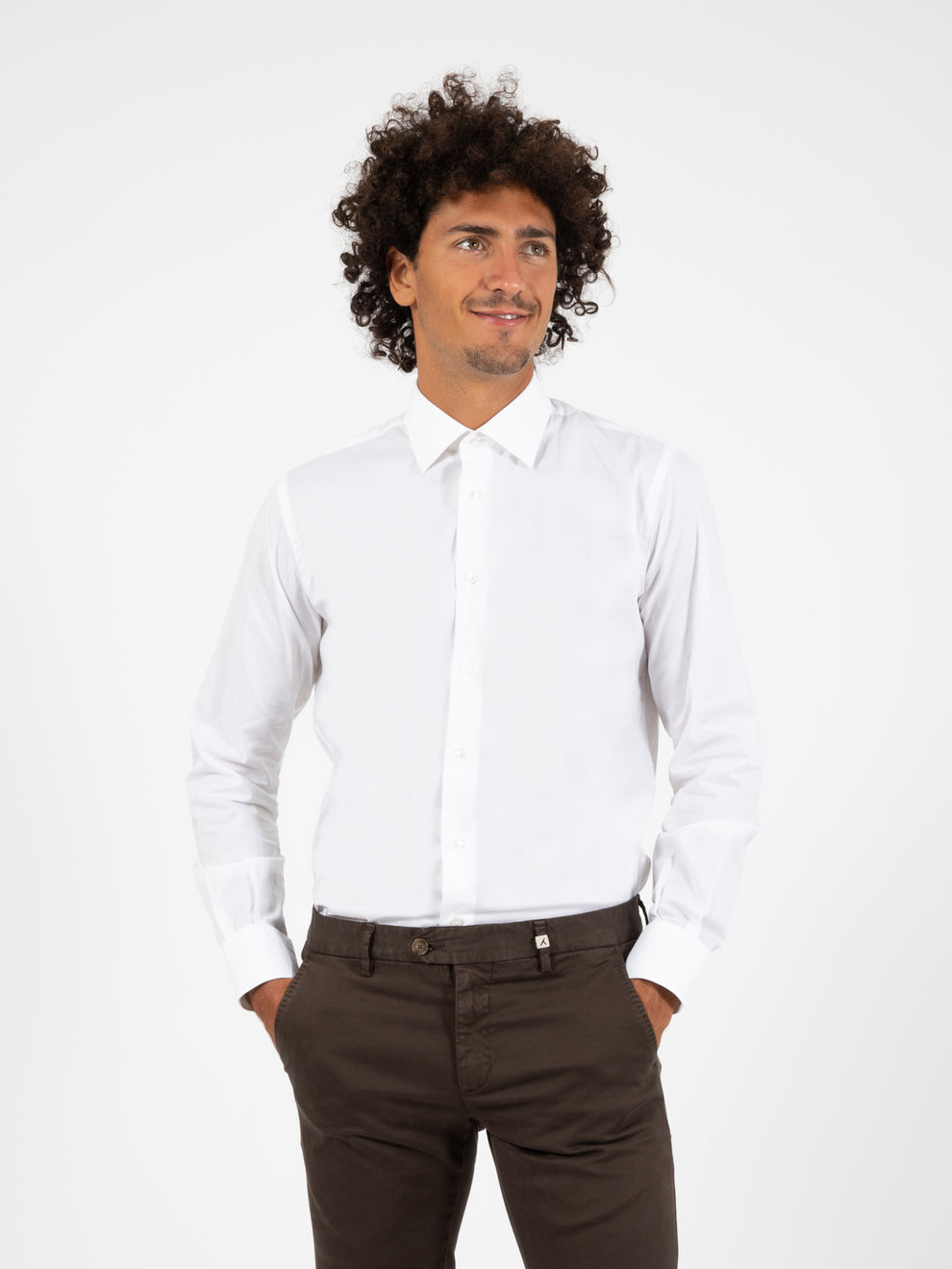 Camicia popeline bianco