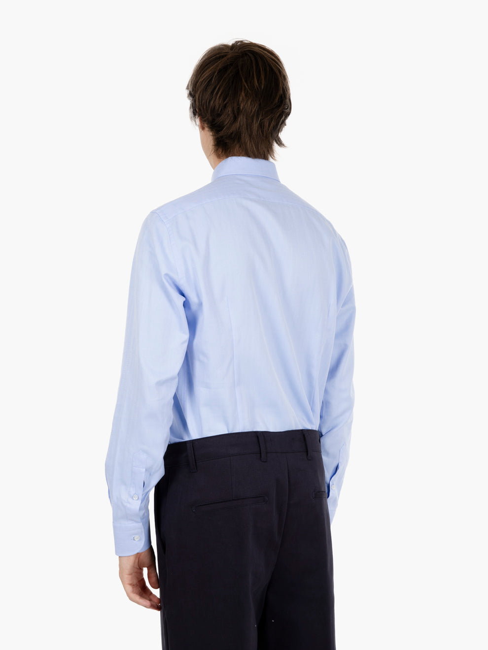 Camicia spinata azzurra