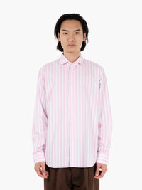 Camicia Summer a righe grosse rosa