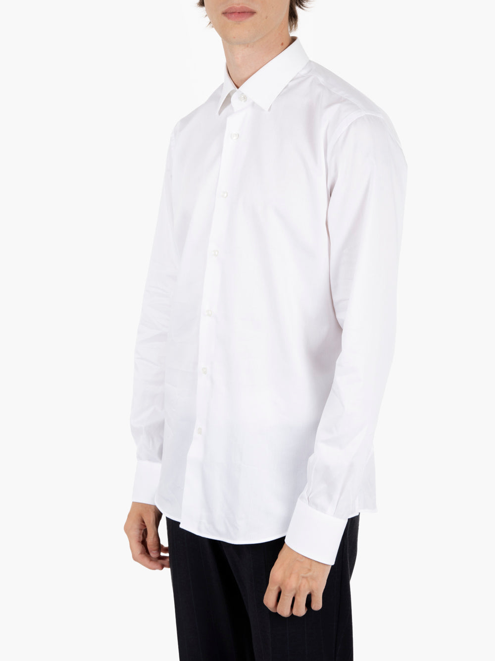 Camicia twill basic bianca