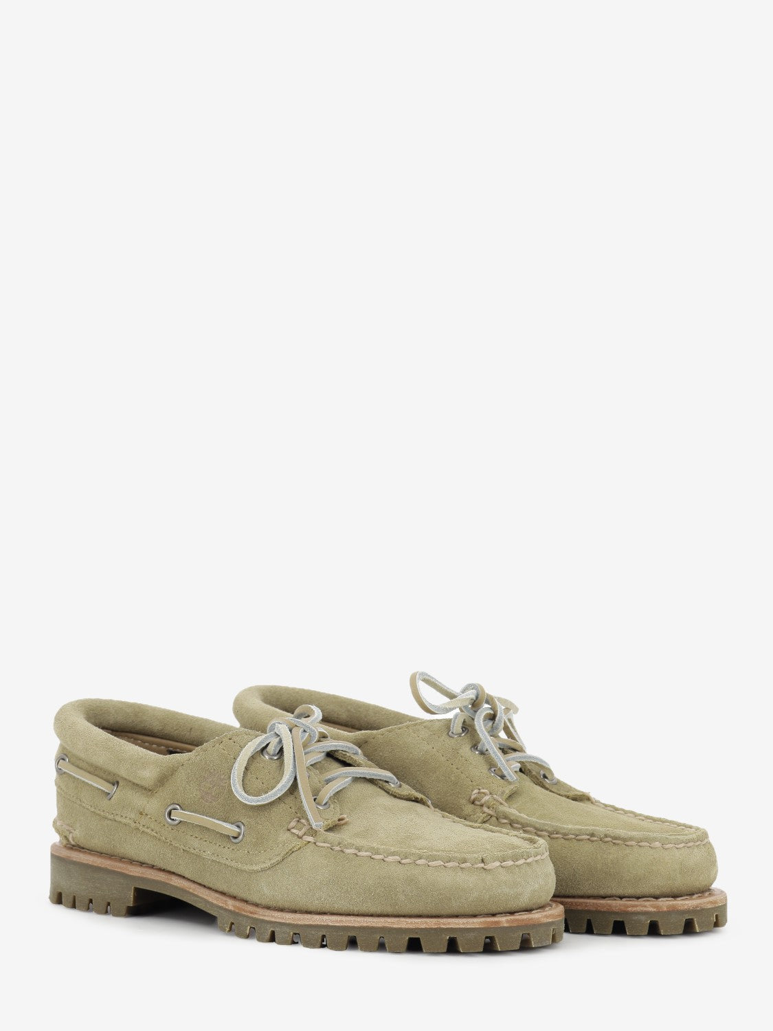 Authentic boat shoe medium beige suede